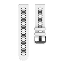 Twin klockarmband till Amazfit Bip 3 - Vit/svart