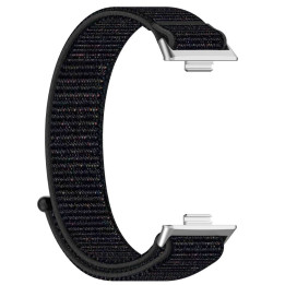 Nylon klockarmband till Huawei Watch Fit 5 Pro - Black pink