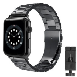 Armbånd Rustfritt stål Apple Watch 6 (40mm) - Svart
